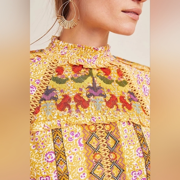 Maeve for Anthropologie Goldie Embroidered Blouse – Multiple Sizes - Picture 6 of 9